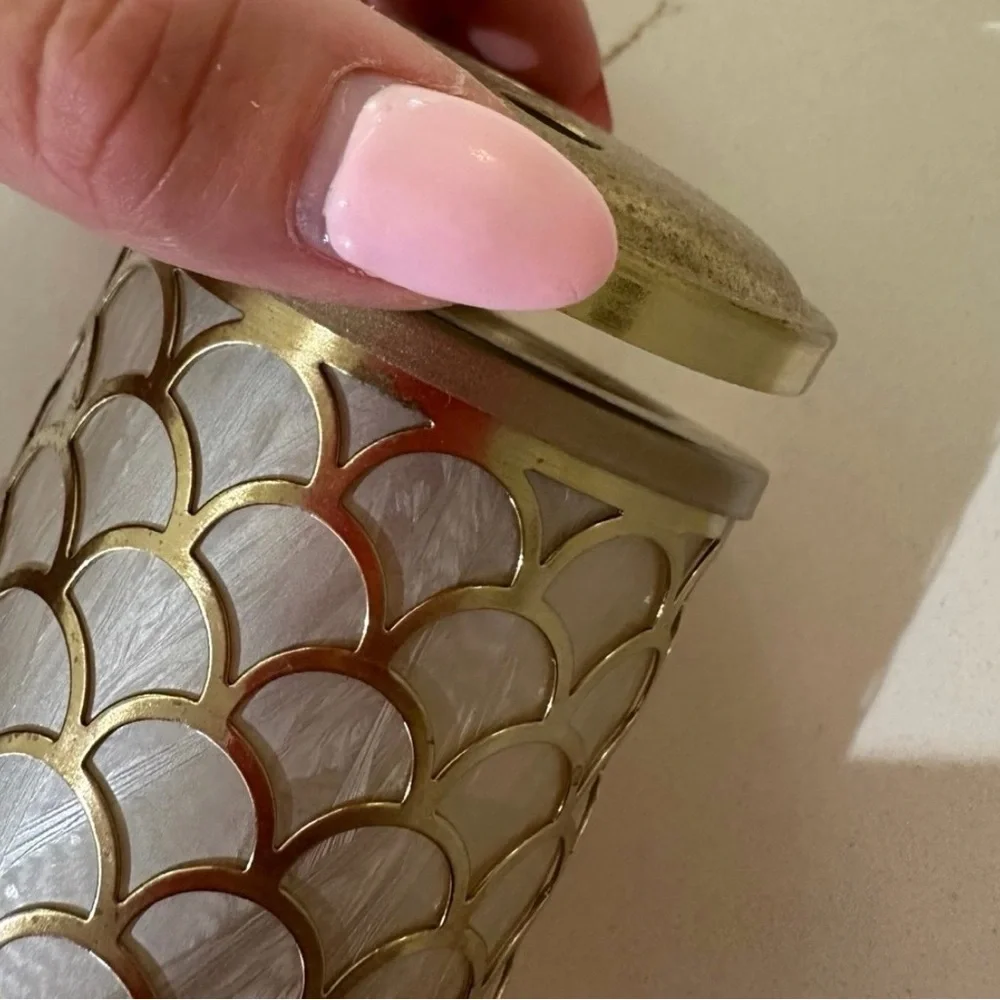 Gold and White Plug-In Night Light